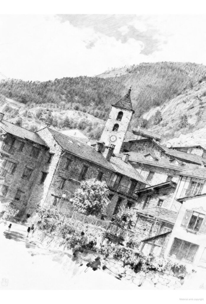 Fragment of a Book published in German where we see Old Ordino